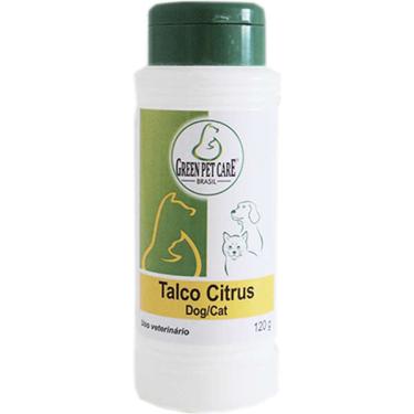 Imagem de Talco Green Pet Care Citrus para Cães e Gatos - 120 g