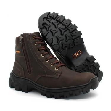 Imagem de Coturno Militar Masculino para Trilha de Couro Conforto e Resistência em Suas Aventuras CAT-2240-02