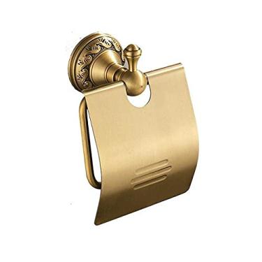 Imagem de Conjunto de acessórios de banheiro de latão antigo Prateleira Toalha Barra Porta-copos Secador de cabelo Rack Porta-lenço Rolo Porta-papel Saboneteira, ABS, 010, 1, China