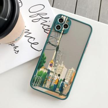 Imagem de Casos de telefone de cenário para iphone 7 8 Plus SE2 11 12 13 14 Pro Max X XR XS MAX menino e menina Dog Cat Hard Shockproof Cover, T4, para iPhone 7plus ou 8plus