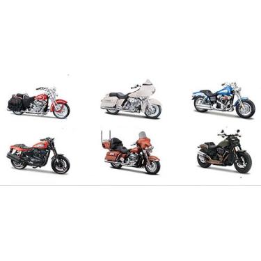 Imagem de Kit C/6 Miniaturas Harley Davidson Series 42 Maisto 1/18