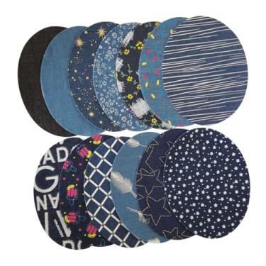 Imagem de VILLCASE 13 Unidades patches de bordado remendos de reparo de jeans decoração ferro na remendos de costura remendos para roupas impressão Adesivos de cotovelo bolsa de roupas aplique