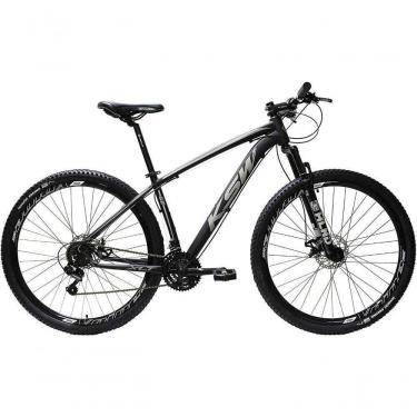 Imagem de Bicicleta Aro 29 Ksw 1x9v Shimano Hidráulico Trava K7 11-40 - Preto-prata - 19" Preto-prata