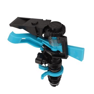 Imagem de Aspersor de água para jardim, rotação automática de 360 ​​graus, aspersor de gramado de impacto resistente, cabeça de aspersão de irrigação de rosca macho G1/2 para irrigação de