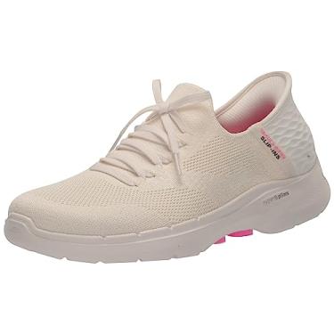Imagem de Skechers Tênis feminino Hands Free Slip-ins Go Walk 6-Lovely Day, Off-white, 38