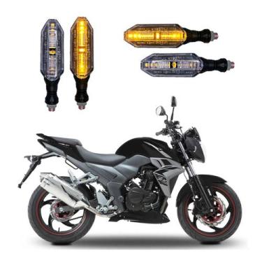 Imagem de KIT 4 Setas Esportivas Pisca de Led Modelo P26 Para Moto DAFRA NEXT 30