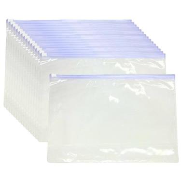 Imagem de Embalagem Multiuso PVC Cristal com Zíper 30x21cm Kit 30unds - Embalage