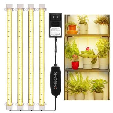 Imagem de Tiras de luz LED Grow Mosthink Full Spectrum, 4 pacotes de 16 polegada