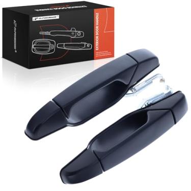 Imagem de A-Premium Maçanetas externas externas compatíveis com Chevy Silverado 1500, Tahoe, Suburban 2500, Avalanche e GMC Sierra 3500HD, Yukon, Yukon XL e Cadillac Escalade, Preto Primed, Conjunto de 2 peças