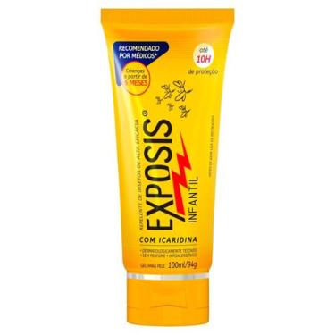 Imagem de Repelente de Insetos Exposis Infantil Bebê Com Icaridina Gel 100ml/94g