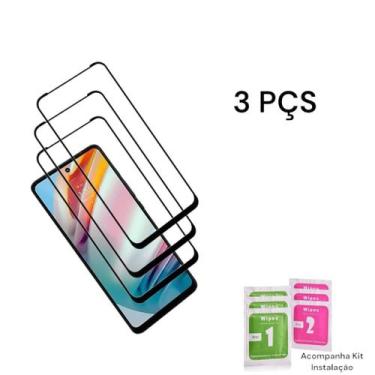 Imagem de 3UN Película Protetora Para Tela Do Motorola NOVO Moto G15 3D De Vidro