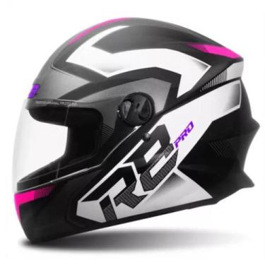 Imagem de Capacete r8 pro preto/rosa 60 pro tork - cap-883ptrs (st) - ProTork