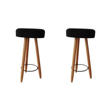 Imagem de Kit Duas Banqueta Alta para Área Gourmet Balcão Pés Palito material si