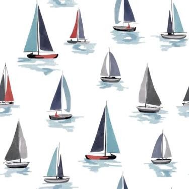 Imagem de WALLDMAN Papel de parede cascata costal - papel de parede não tecido, autoadesivo - papel de contato para armários e gavetas