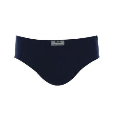 Imagem de Cueca Plus Size Mash 074.59 Algodão, Azul, Marinho, XGG