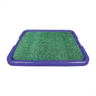 Imagem de Bandeja Sanitária Para Cães e Gatos Pipi Center Garden Neon - AVIPET, 