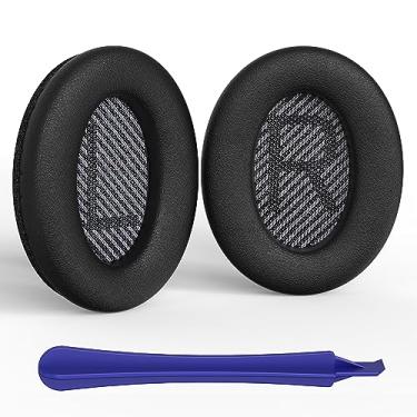 Imagem de Bay State Importers Almofadas De Reposição Bose Quietcomfort 35 - E Protetores Auriculares Macios Para Qc 35, Qc25, Qc15, Qc2, Ae2, Ae2I, Ae2W, Soundlink/Soundtrue (Preto)