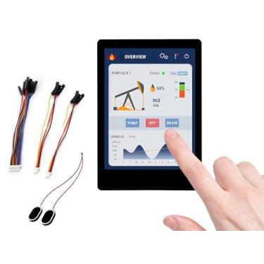 Imagem de UeeKKoo Placa De Desenvolvimento Esp32-S3 Com Tela Sensível Ao Toque Capacitiva 2,8 Polegadas, 240 X 320 Ips, Processador Dual-Core Lx7 32 Bits, Suporte A Wi-Fi E Bluetooth, Múltiplas Interfaces Per