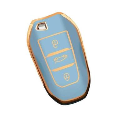Imagem de Peugeot Citroen Ds Caso Chave Remota Do Carro Capa Tpu Escudo Para 208