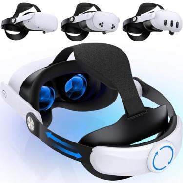 Imagem de Adjustable Head Strap for Meta Quest 3S/Quest 3/Quest 2, Lightweight VR Headset Strap, Reduce Pressure for Oculus Head Strap, Enhanced Support&Comfort, Replacement for Elite Strap