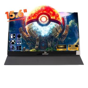 Imagem de Monitor Portátil 15.6 Polegadas, Full HD 1080p, USB-C, HDMI, Som Estéreo