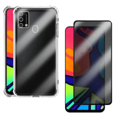 Imagem de Kit Capinha Anti Shock e Película Privacidade 3D Anti-Spy Compatível Samsung Galaxy M21S
