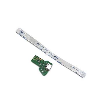 Imagem de Porta de carregamento USB de substituição de 12 pinos, tomada de placa triangular, placa PCB com cabo de fita flexível de 12 pinos para controle Playstation 4 JDS-040 PS4 040