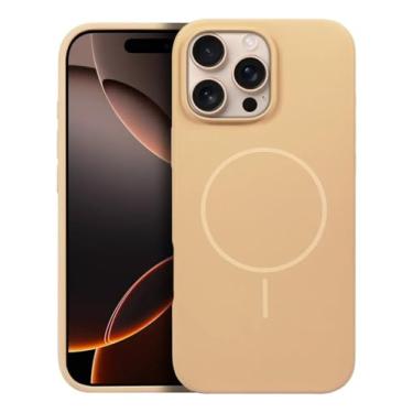 Imagem de Capa case Capinha Silicone Liquido MagNETICA Para iPhone 11 ao 16 Pro ProMax (DESERT, 12 PROMAX)