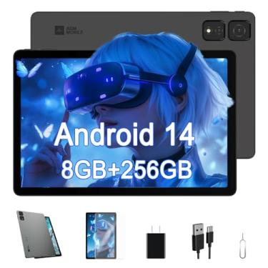 Imagem de AGM Tablet, tablet Android de 11 polegadas com MTK G91 8 GB RAM 256 GB ROM, tela sensível ao toque FHD + IPS bateria de 12H, WiFi de banda dupla, Widevine L1, GNSS/OTG/BT 5.0, câmera tripla