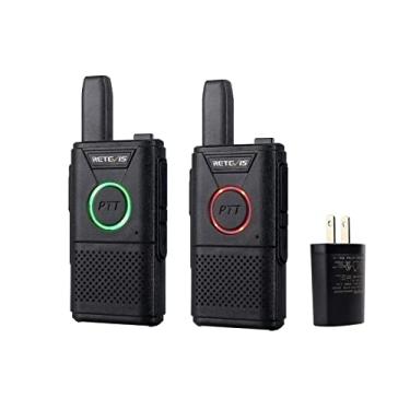 Imagem de Retevis Walkie Talkies Recarregáveis Rt18, Rádios Bidirecionais Portáteis Frs, Ptt Duplo, Clipe De Metal, Mini Walkie-Talkie Pequeno Para Idosos, Presente Esqui Famílias E Acampamentos (Pacote Com 2