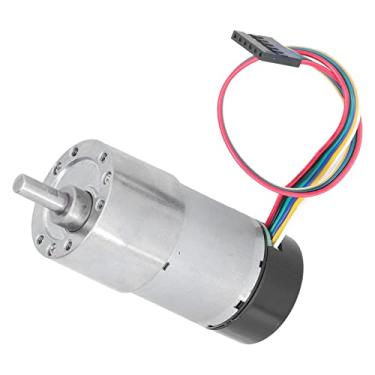 Imagem de Encoder Metal GearMotor, Motor de Engrenagem de Redução de Velocidade de Alta Velocidade, DC12V, Com Codificador Magnético e Cobertura Protetora, para Dispositivo de Acionamento