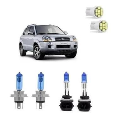 Imagem de Kit Lampadas Super Branca Farol/ Milha Tucson + Leds - Techone