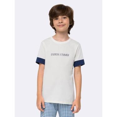 Imagem de Pijama Manga Curta Infantil Masculino Memórias de Verão - Veggi, Marfi