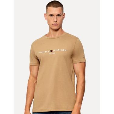 Imagem de Camiseta Tommy Hilfiger Masculina Core Logo Tee Marrom, M/M
