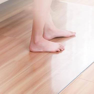 Imagem de Tapetes De Plástico Extra Grandes Transparentes - Tapete De Cadeira Impermeável Resistente De 1,5mm De Espessura Para Pisos De Madeira, Tamanho Personalizado, Onecolor, 140cmX240cm/56"X96"