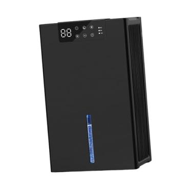Imagem de XLWLLNJ Desumidificador pequeno com tanque de água de 2400 ml, temporizador, configurações, desligamento automático silencioso e portátil para garagem, Preto