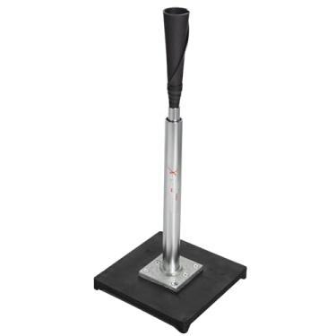 Imagem de Web Flex Camiseta de rebatida ajustável para beisebol e softbol, parte superior de borracha ultra-flexível com haste de alumínio telescópica ajustável (63,5 cm - 114,3 cm), base de aço durável