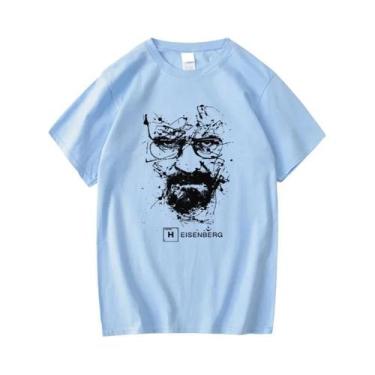 Imagem de Camiseta Masculina 100% Algodão Casual Breaking Bad Heisenberg Moda To