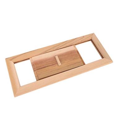 Imagem de Generic Painel Durável da Grade de Ventilação da Madeira de Cedro para a Sala Sauna, Abertura de Ar Ajustável, Instalação Fácil para a Sala Sauna ou de