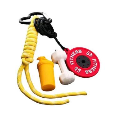 Imagem de Chaveiro Mini Haltere 3D Para Mulheres, Pingente De Bolsa De Fitness, 