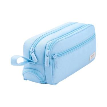 Imagem de Estojo De Lápis Multifuncional De Grande Capacidade Para Alunos Do Ens