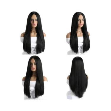 Imagem de Peruca Sintética Lisa De 26 Polegadas Para Mulheres, Moda Diária, Fant