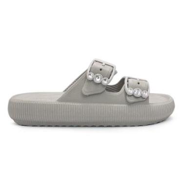 Imagem de Chinelo Usaflex Feminino Slide Plataforma Poofy Eva Fivela Brilho AL4401-Feminino