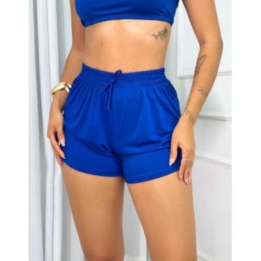 Imagem de Shortinho Moda Feminina Saida de Praia Piscina Confortavel Poliamida -