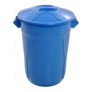 Imagem de Cesto de Lixo Tipo Balde 60L para Organização de Resíduos em Ambientes Profissionais Azul