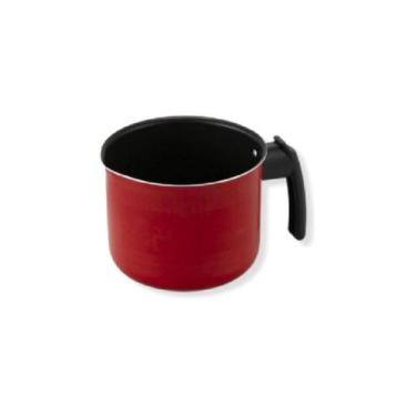 Imagem de Caneco 16cm  Vermelho 2,3L Alumi-Aço Linha Premium J4TECH Alumínio Ant
