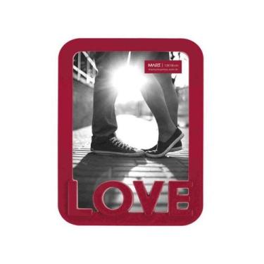 Imagem de Porta Retrato Vermelho Love 13 x 18 cm 2441 - Mart