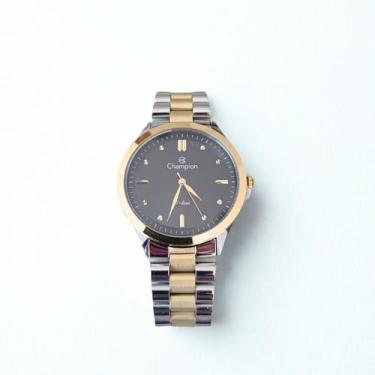 Imagem de Relógio masculino dourado com prata 42 mm S-Line CN21087P Champion