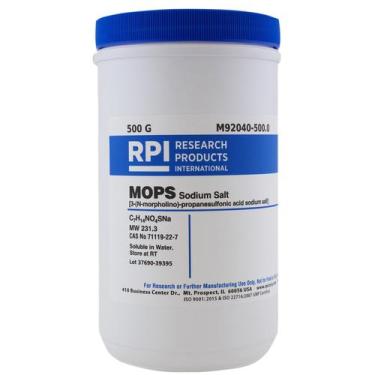 Imagem de Sal de Sódio MOPS RPI 500g Produto Químico para Pesquisa