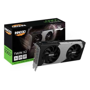 Imagem de Placa De Vídeo Inno3d Rtx 5060 Ti Twin X2 8gb Gddr7 128bit Pcie Gen 5,